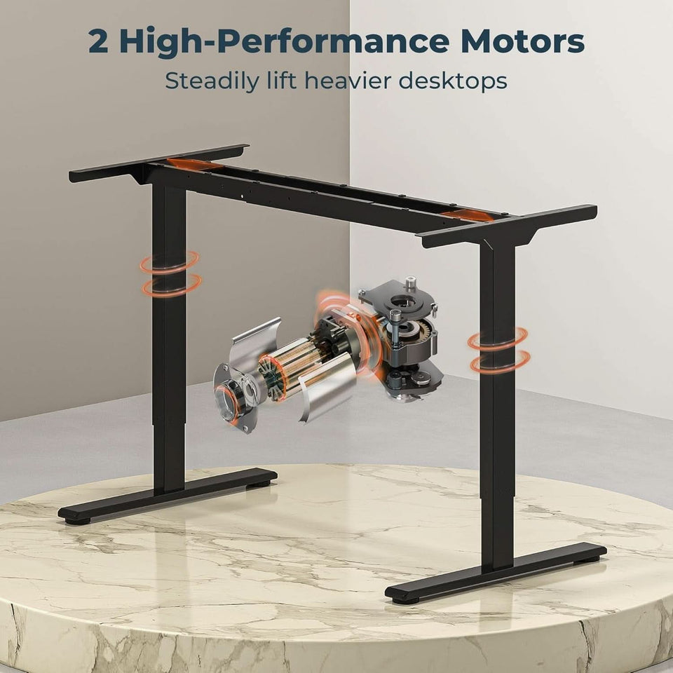 Electric Dual Motor Standing Desk with Adjustable Height