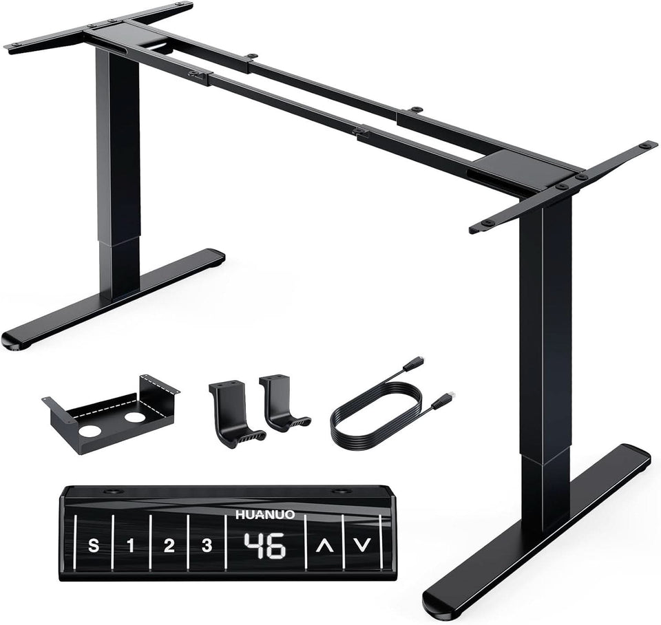 Electric Height Adjustable Desk Frame with Dual Motors