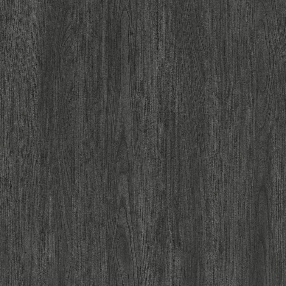 Alure 20" Round End Table in Walnut in Charcoal