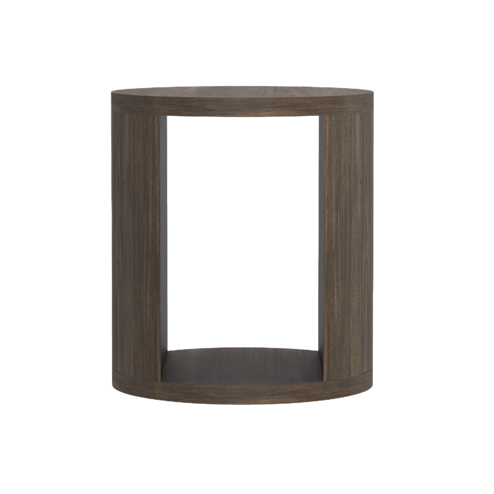 Alure 20" Round End Table in Walnut