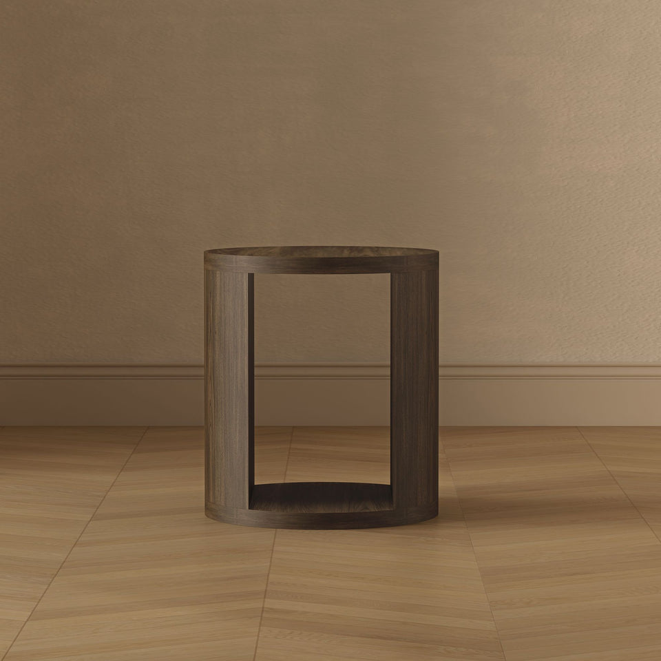 Alure 20" Round End Table in Walnut