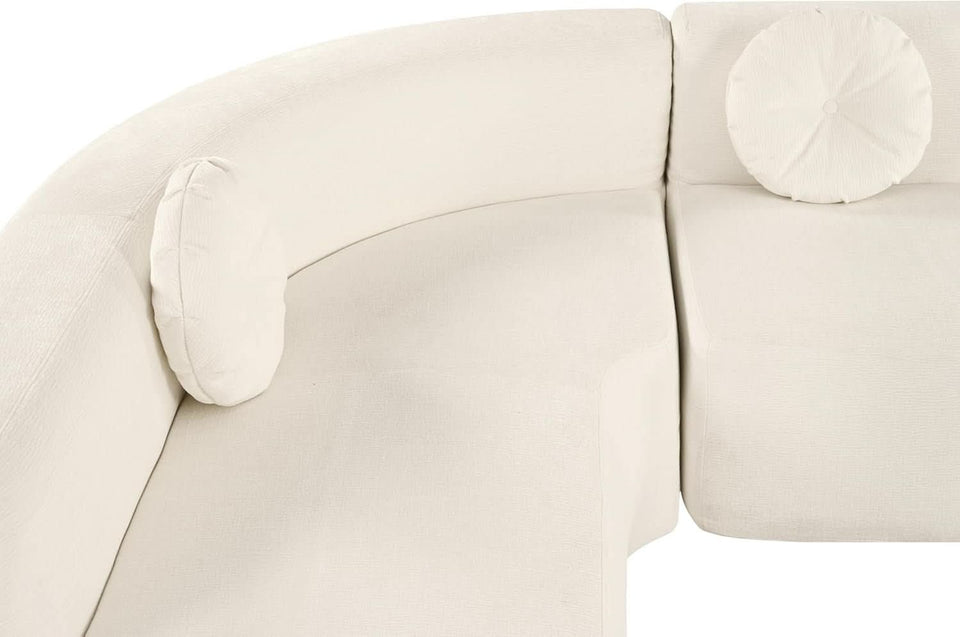 Extra Large Sectional Sofa with Elegant Curved Design