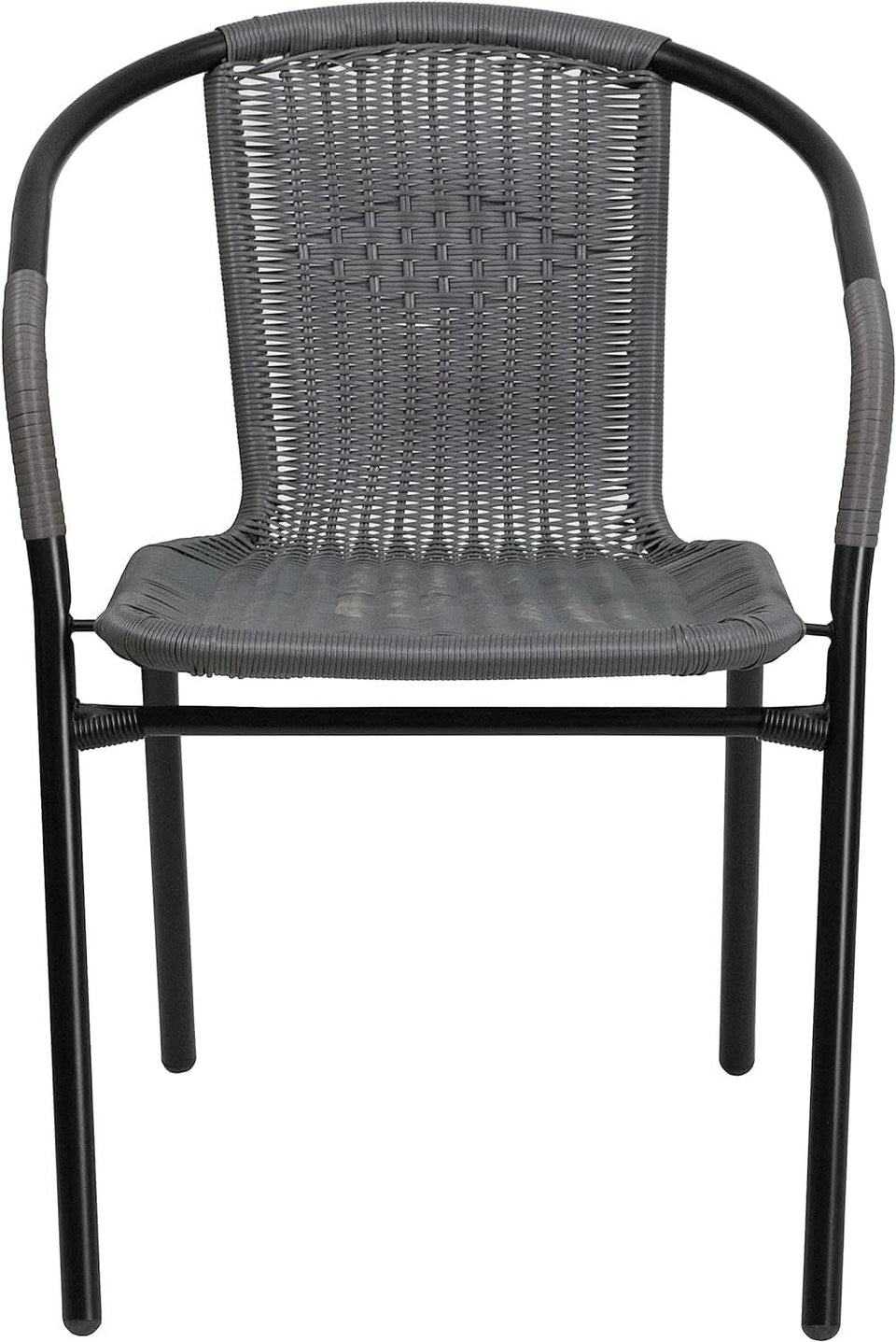 Modern Stackable Rattan Dining Chairs Set for Outdoor