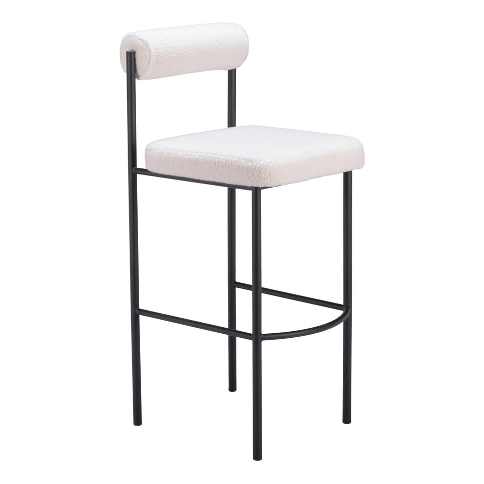 Livorno Barstool (Set of 2) Ivory