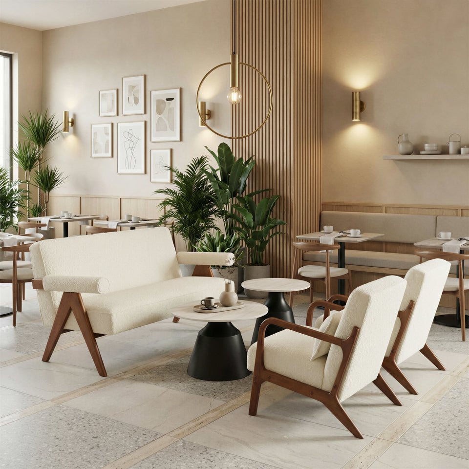 Encanto Loveseat Ivory