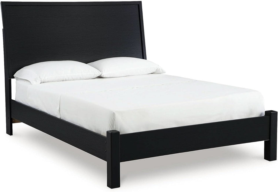 Modern Black Queen Panel Headboard for Stylish Bedrooms
