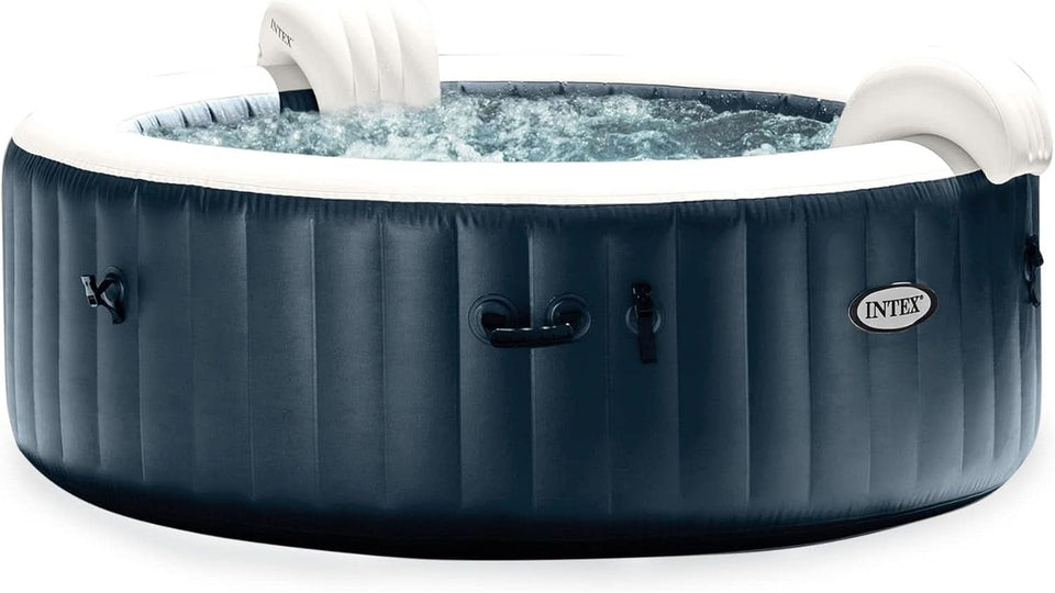 Purespa Bubble Massage Spa Set For Six With Contoured Headrests And Energy Efficient Spa Cover