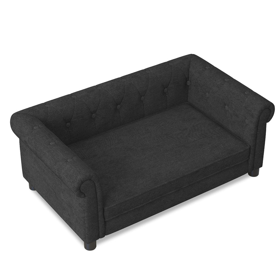 Modern Elegant Rectangle Pet Bed with Elevated Design - Multiple Colors