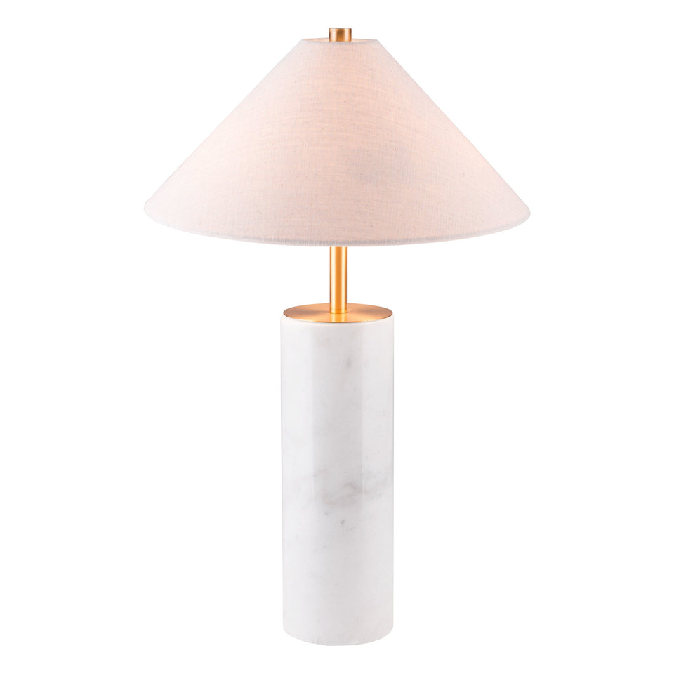 Ciara Table Lamp Beige & White