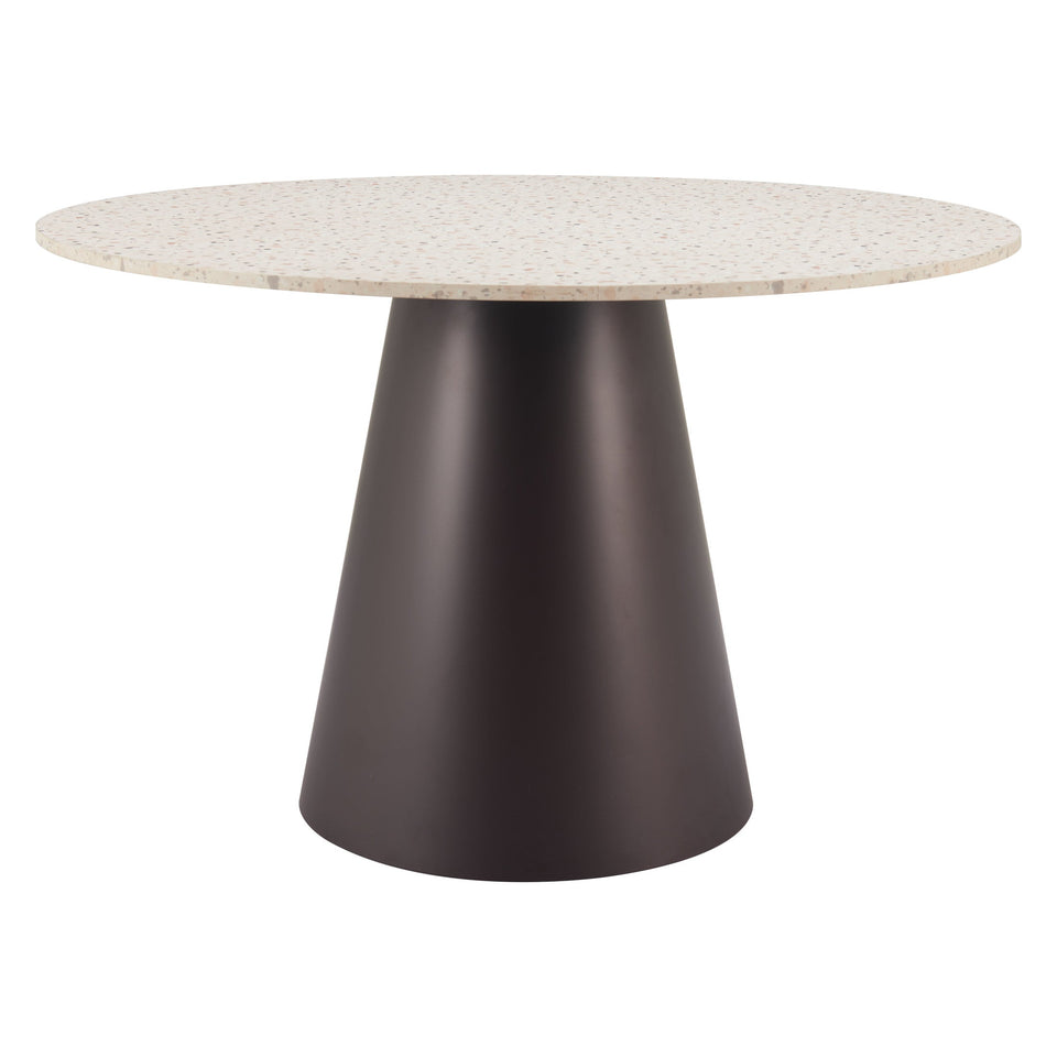Jorf Dining Table Beige & Bronze