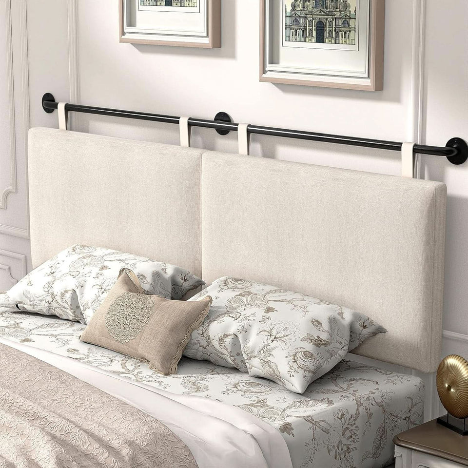 Adjustable Wall Mounted Queen Size Headboard with Tufting