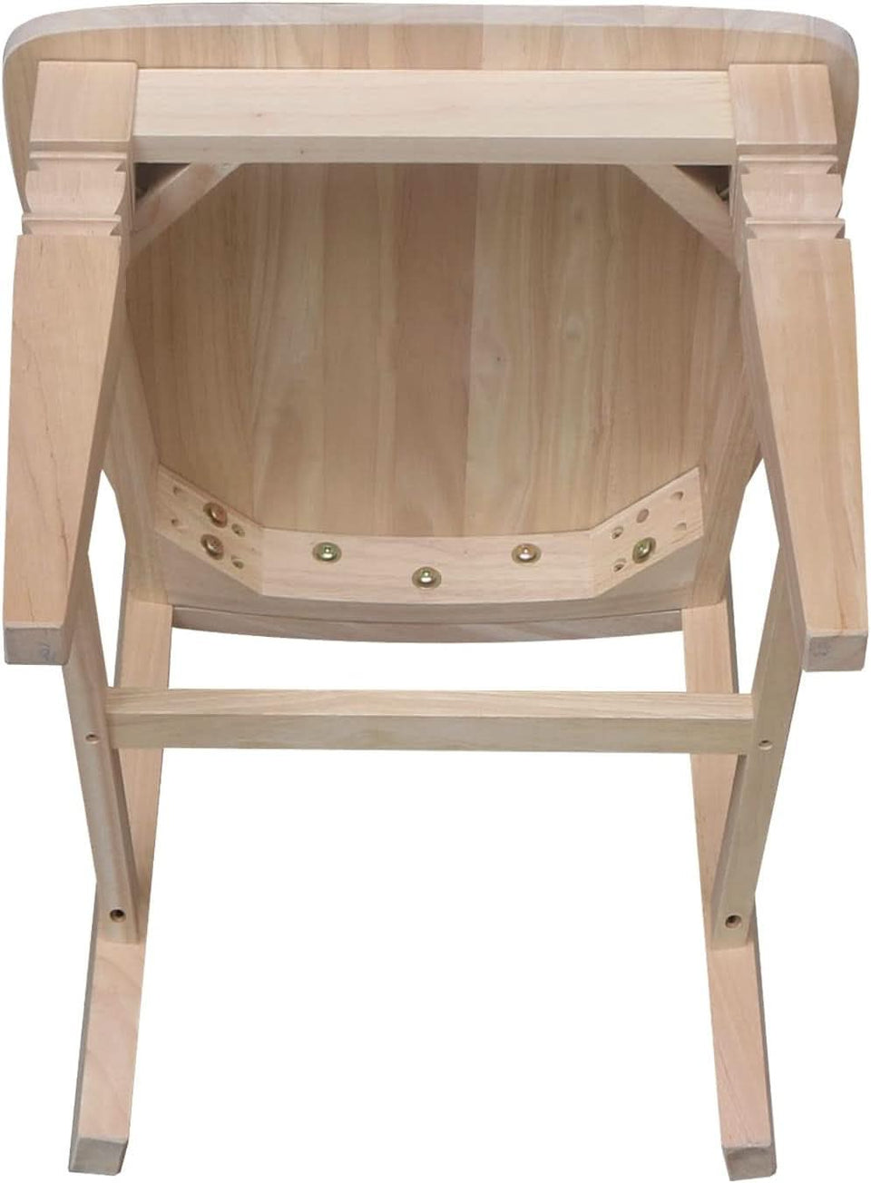 Two Java Dining Chairs Unfinished Parawood 225 Lb Capacity