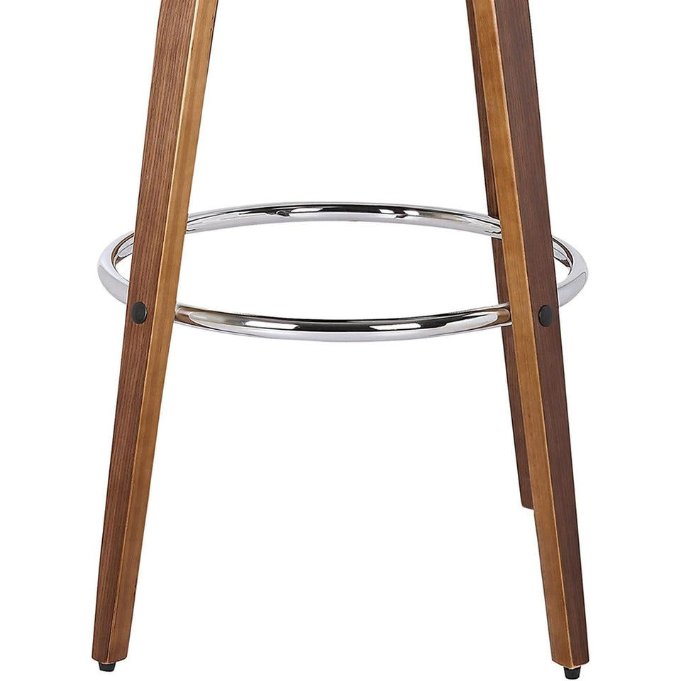 Sonia 26 Inch Counter Height Bar Stool Walnut Brown