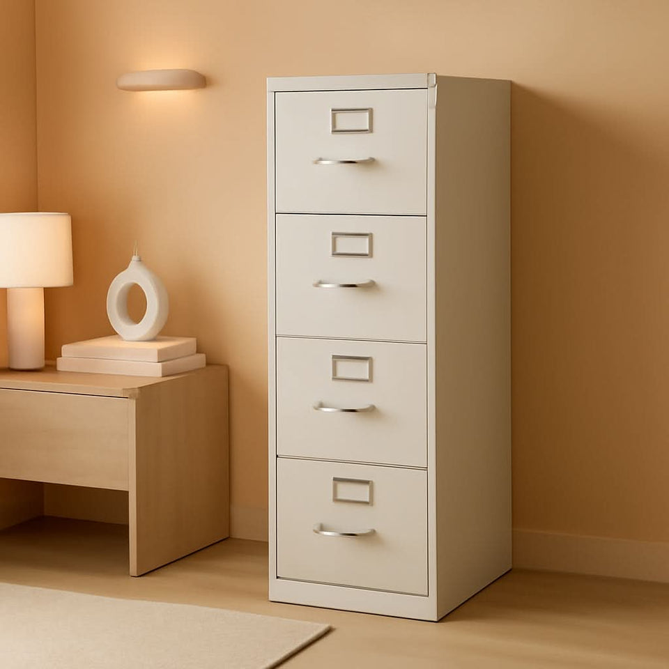 5 Drawer Filing Cabinet 310 Series Full Suspension Gray