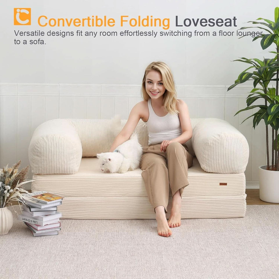 Queen Foldable Sleeper Sofa Bed LivingSpace SpaceSaver