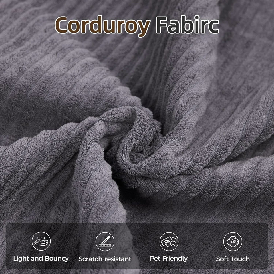 Corduroy Four In One Transformational Sleeper Sofabed
