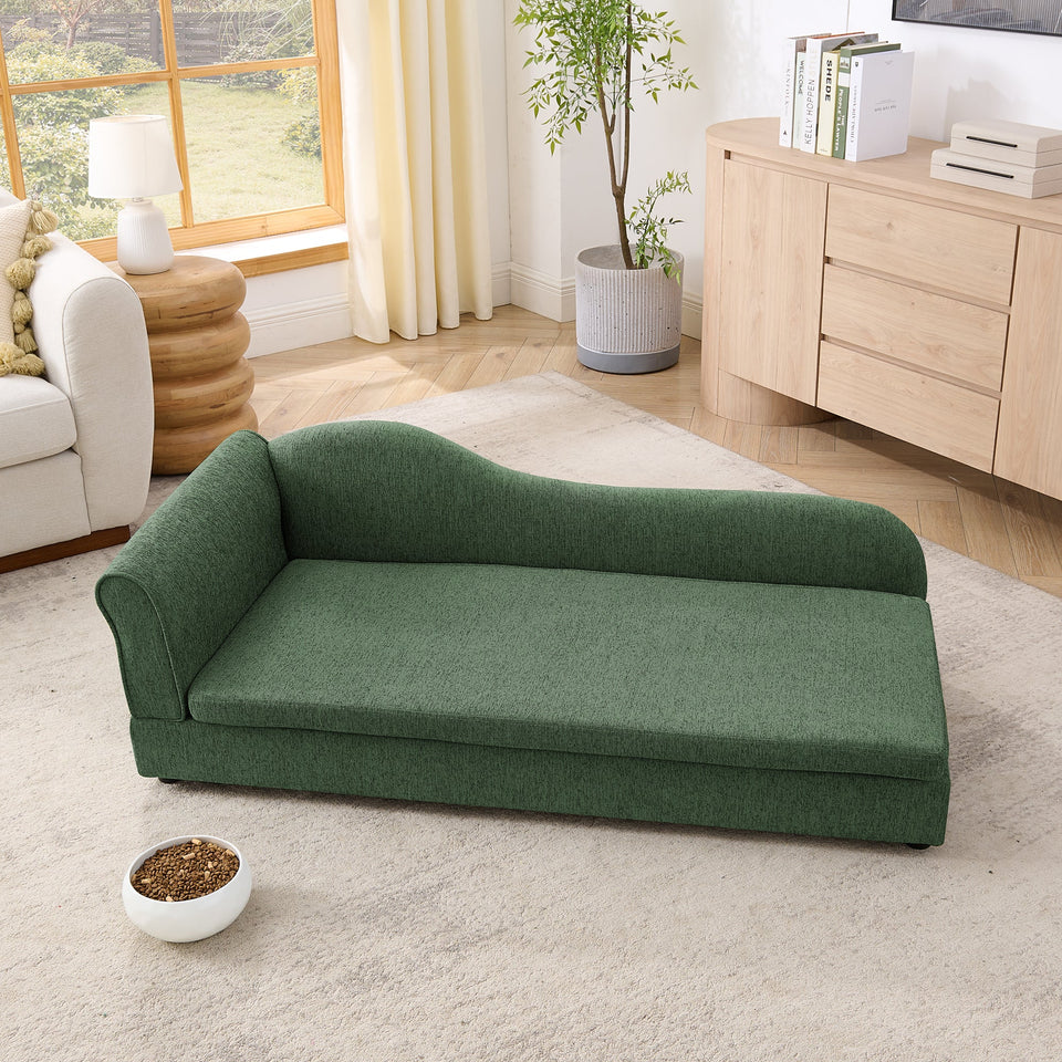 Oversized Pet Sofa for Medium/Large Dogs with Modern Design - Olive Green, Beige, Dark Blue, Dark Grey