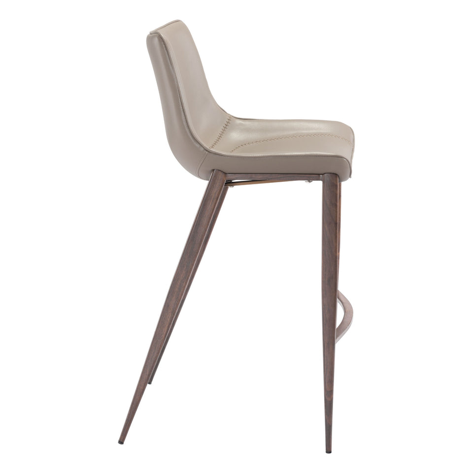 Magnus Barstool (Set of 2) Brown & Walnut