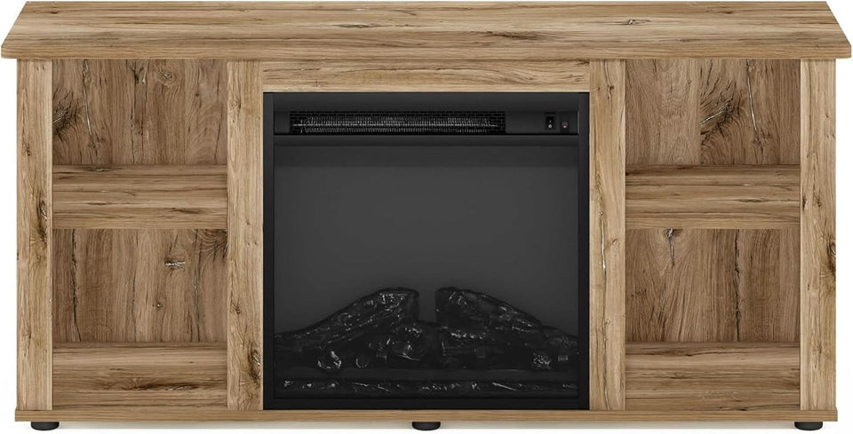 Jensen TV Stand With Electric Fireplace For 55 Inch TVs