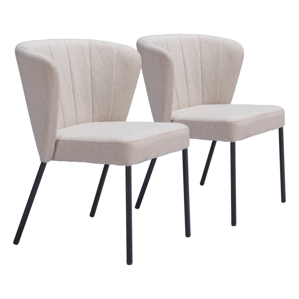 Aimee Dining Chair (Set of 2) Beige