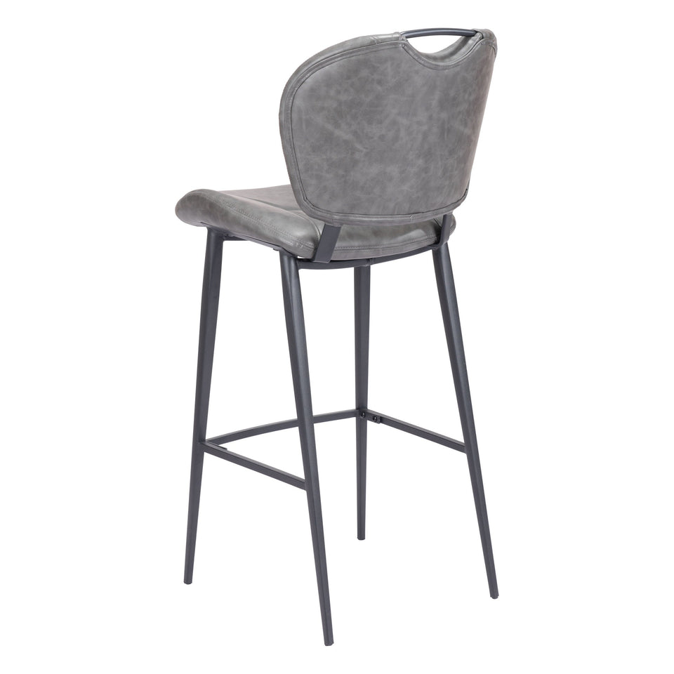 Terrence Barstool Vintage Gray
