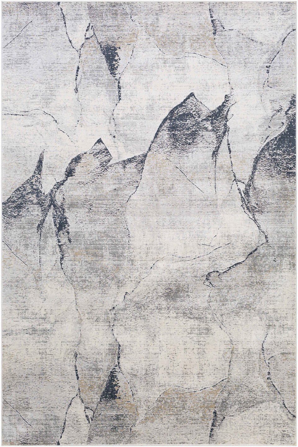 Gasquet Gray Marble Textured Luxe Rug