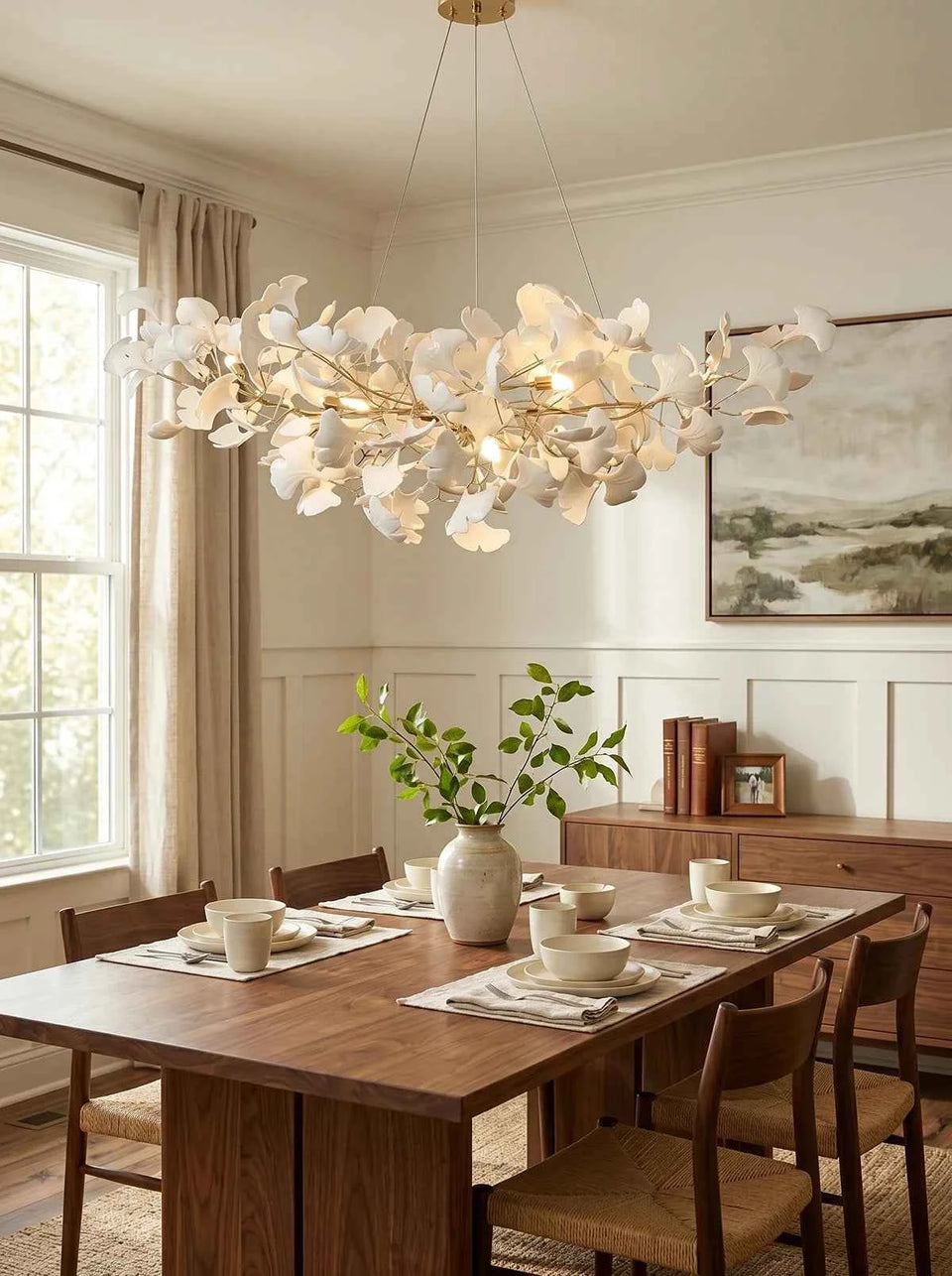 Gingko Ceramic Chandelier B