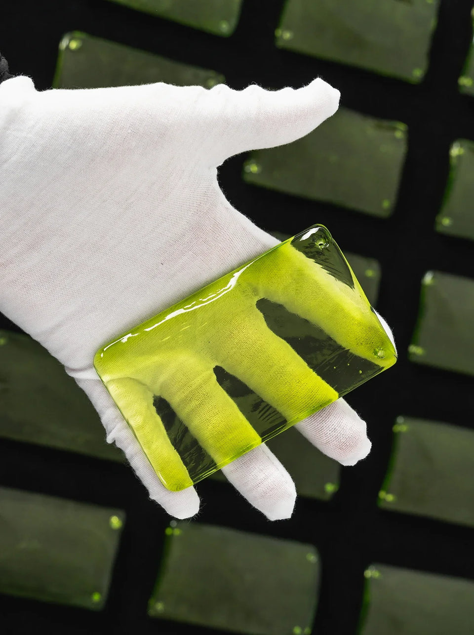 Green + Gold glass ceiling light - additional view 16