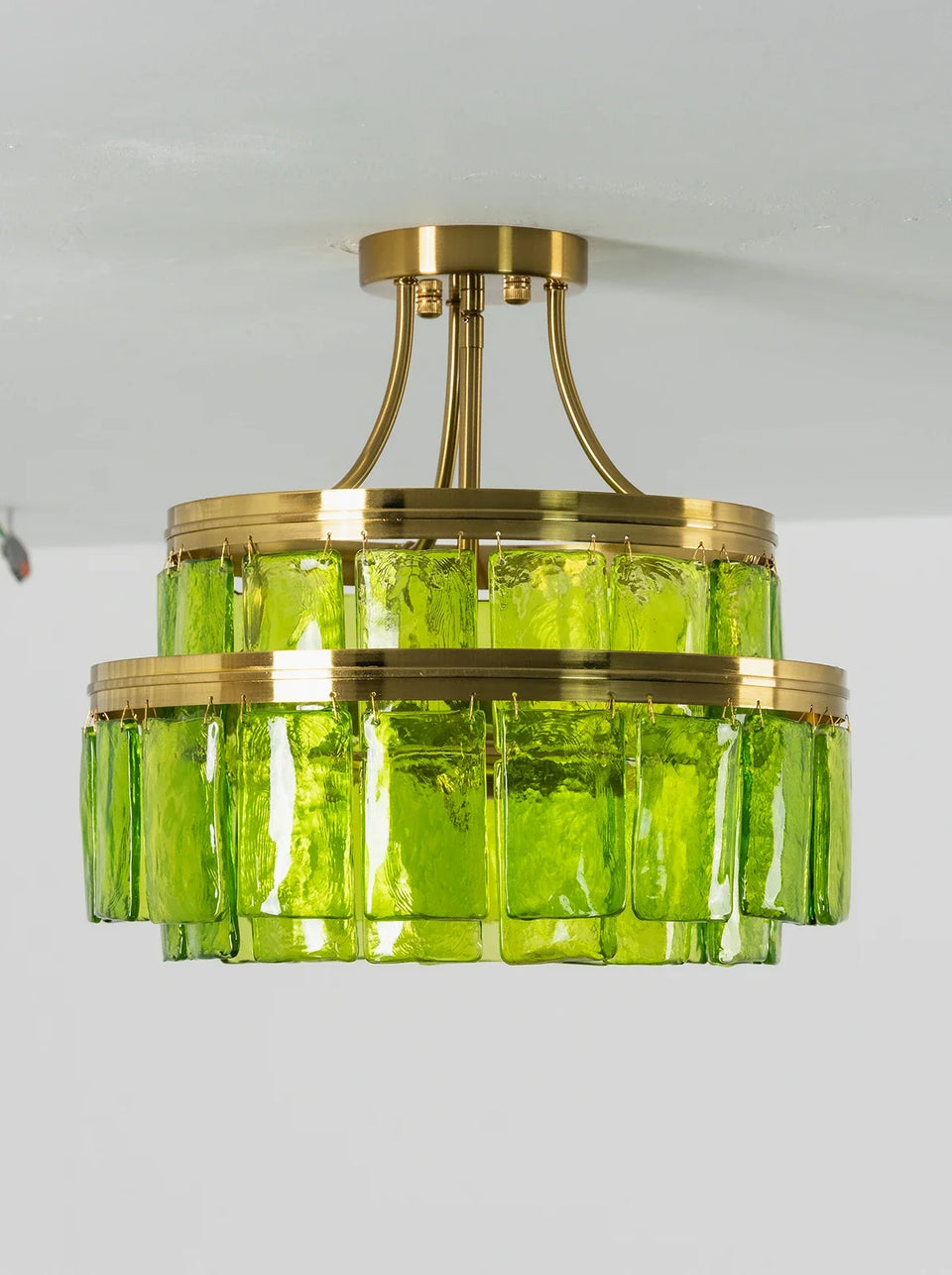 Green + Gold glass ceiling light - additional view 22