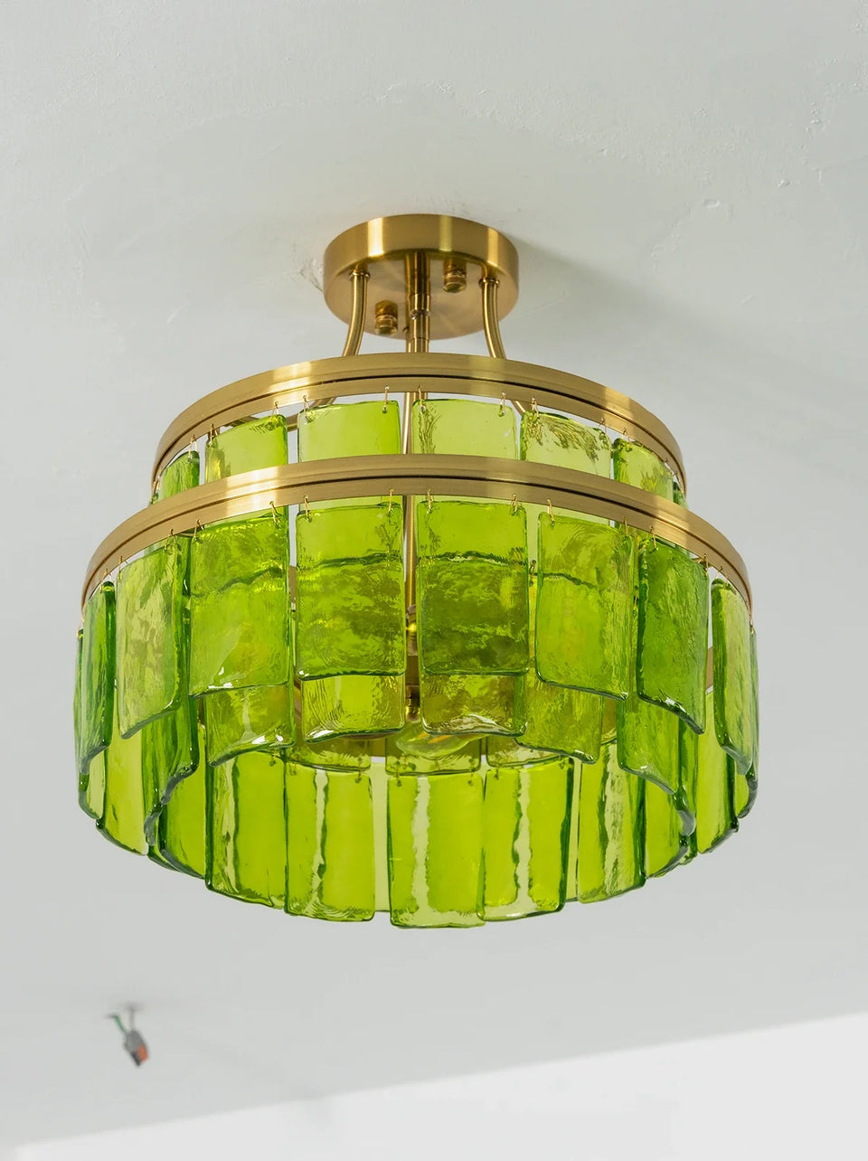 Green + Gold glass ceiling light - additional view 24