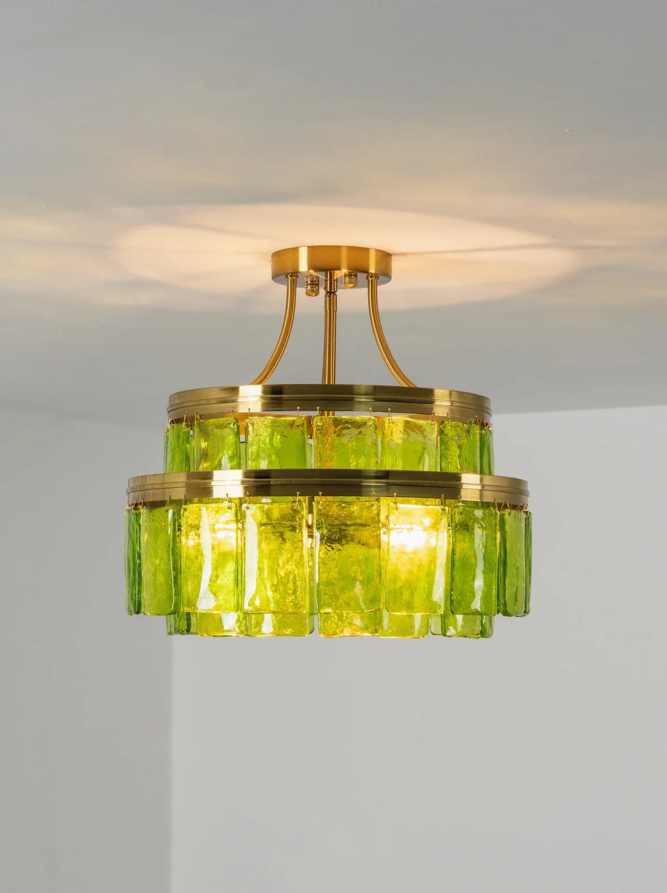 Green + Gold glass ceiling light - additional view 21