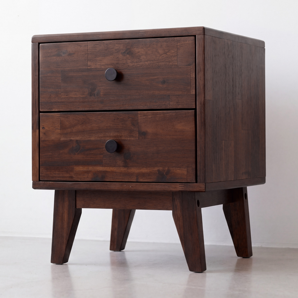 Silvia Solid Wood Nightstand