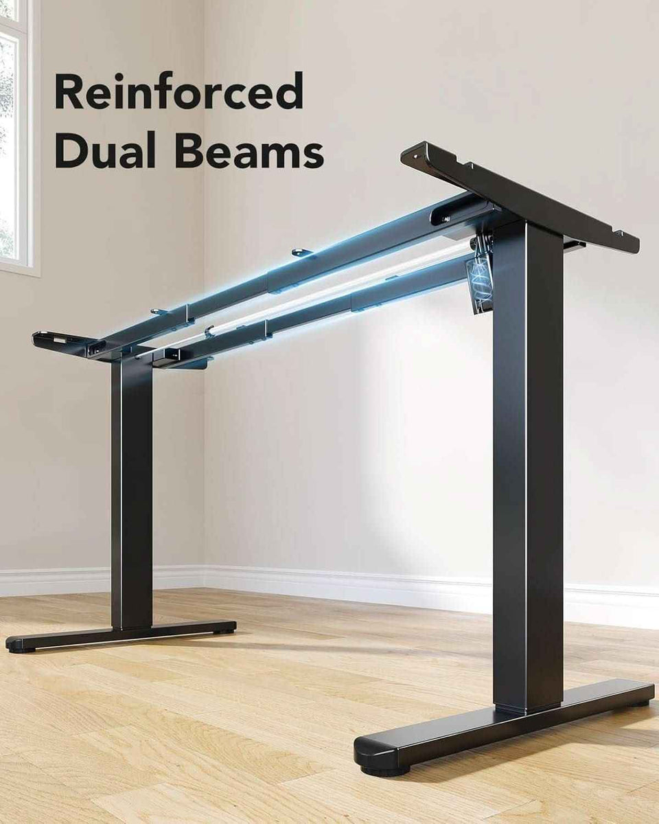 Heavy-Duty Adjustable Standing Desk Frame for Home Office