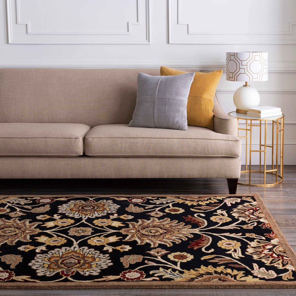Conesus 1053 Hand Tufted Black Wool Rug