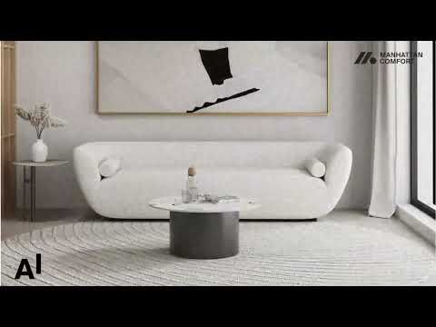 Alondra Sintered Stone Top Coffee Table in Black