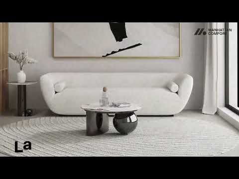 Laurel Sintered Stone Top End Table in Black
