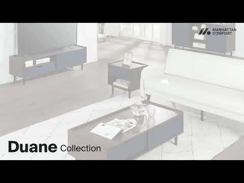 Duane 47" Mixed Storage Coffee Table in Navy Blue