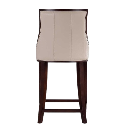 Fifth Avenue Wood Upholstered Counter Stool in Cream