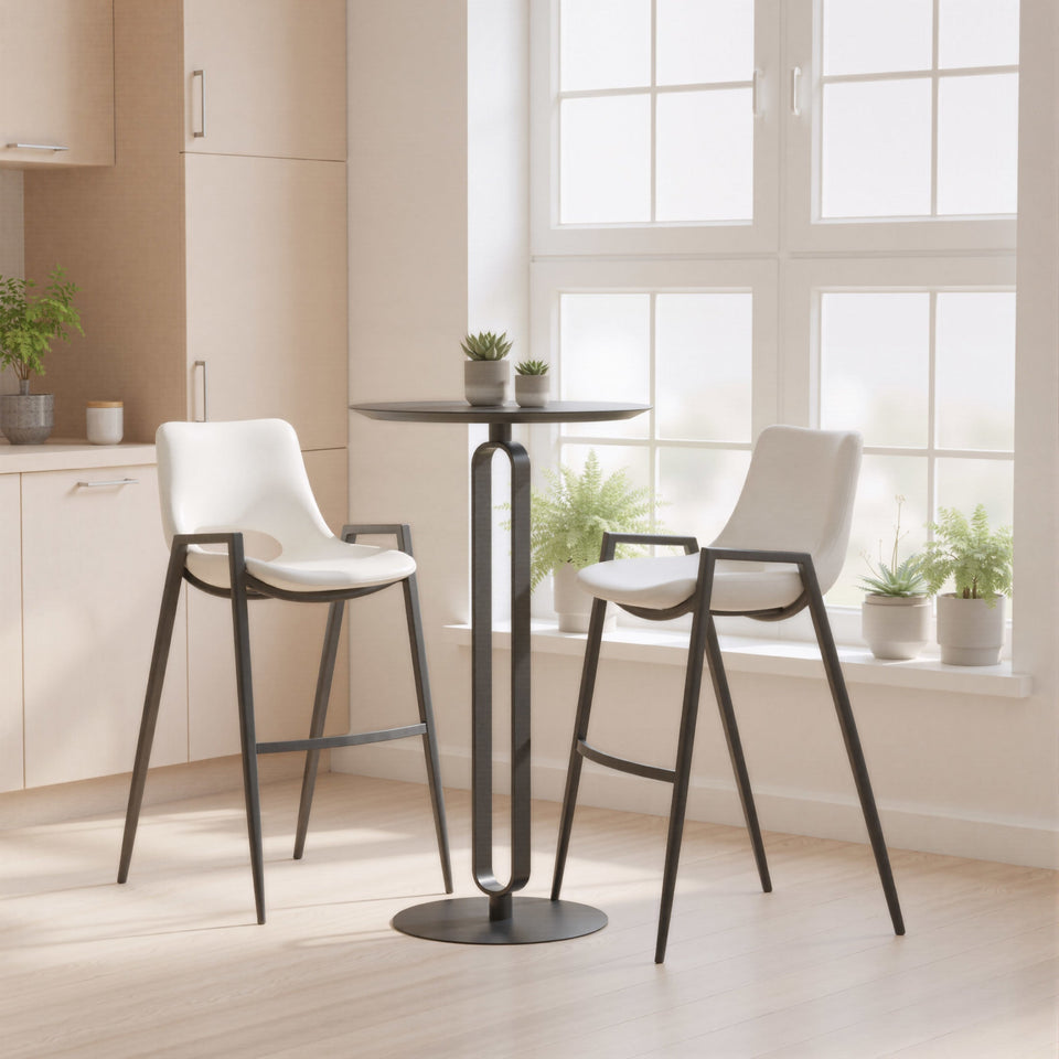 Desi Barstool (Set of 2) White