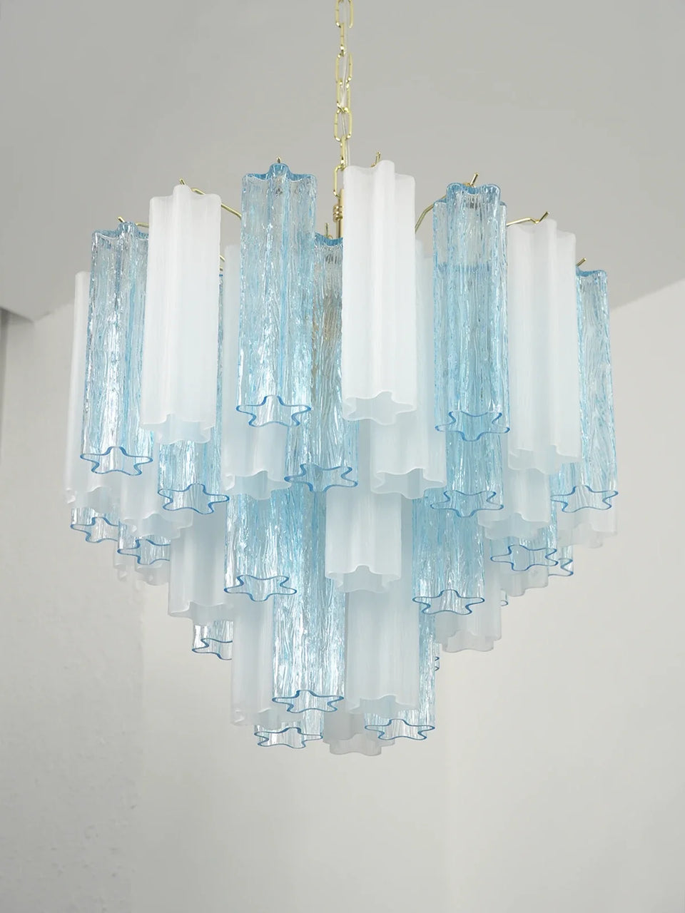 Anwen Two-Tone Glass Tube Chandelier