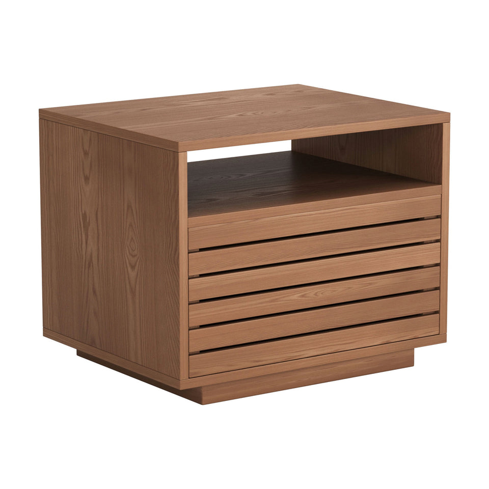 Slit Nightstand Walnut