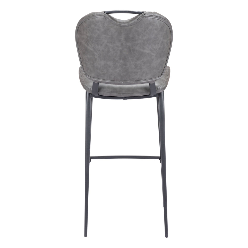 Terrence Barstool Vintage Gray