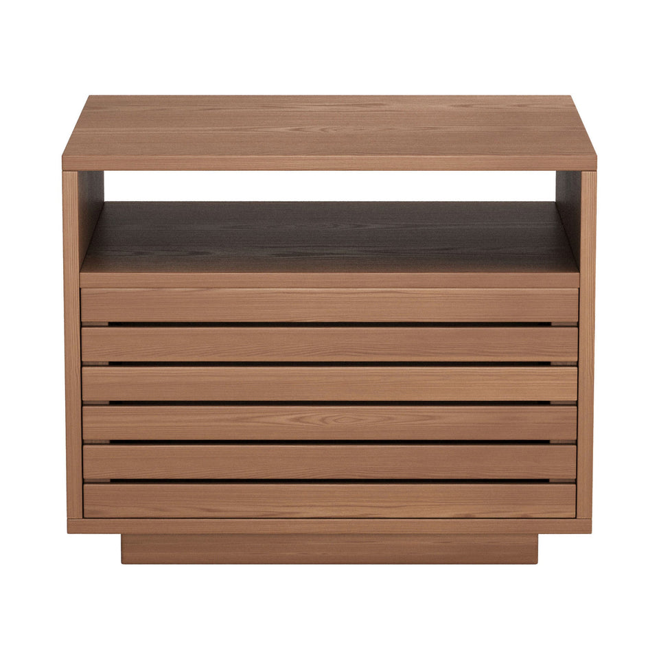Slit Nightstand Walnut