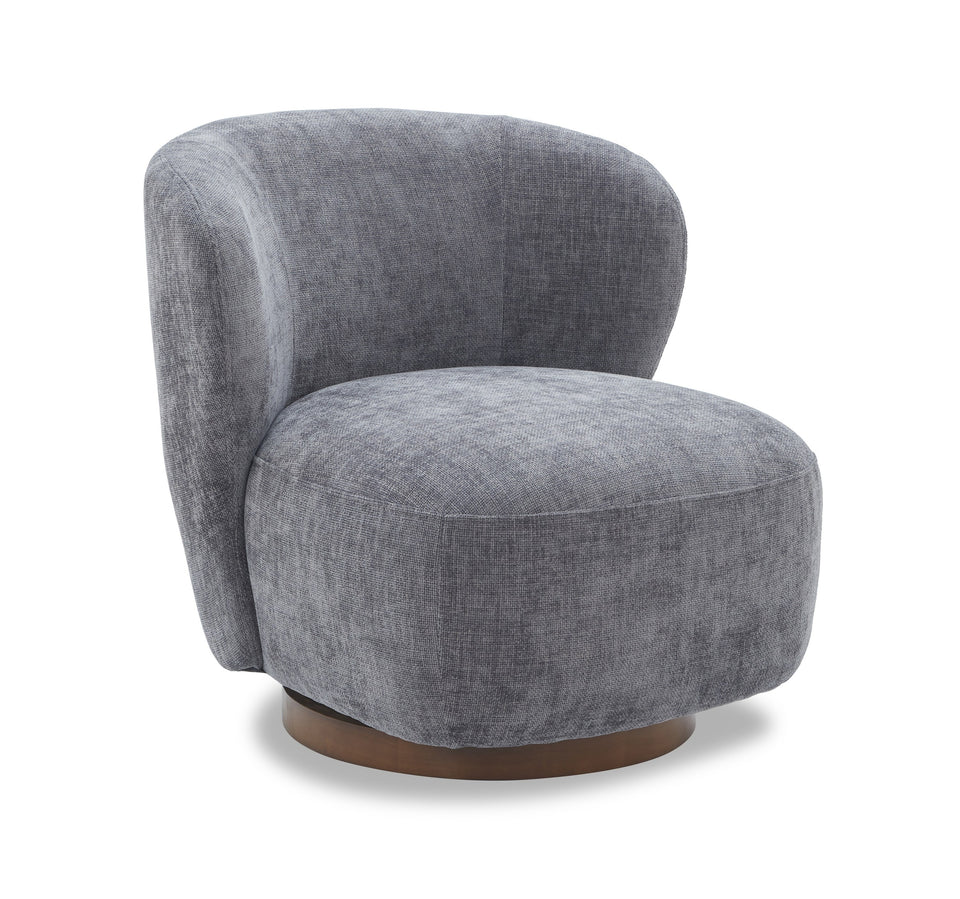 Zola Swivel Chair in Charcoal