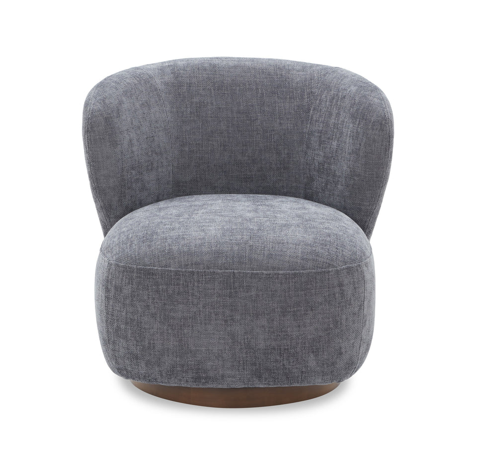 Zola Swivel Chair in Charcoal
