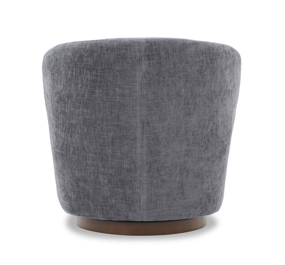 Zola Swivel Chair in Charcoal
