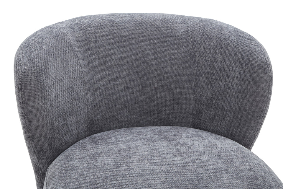 Zola Swivel Chair in Charcoal