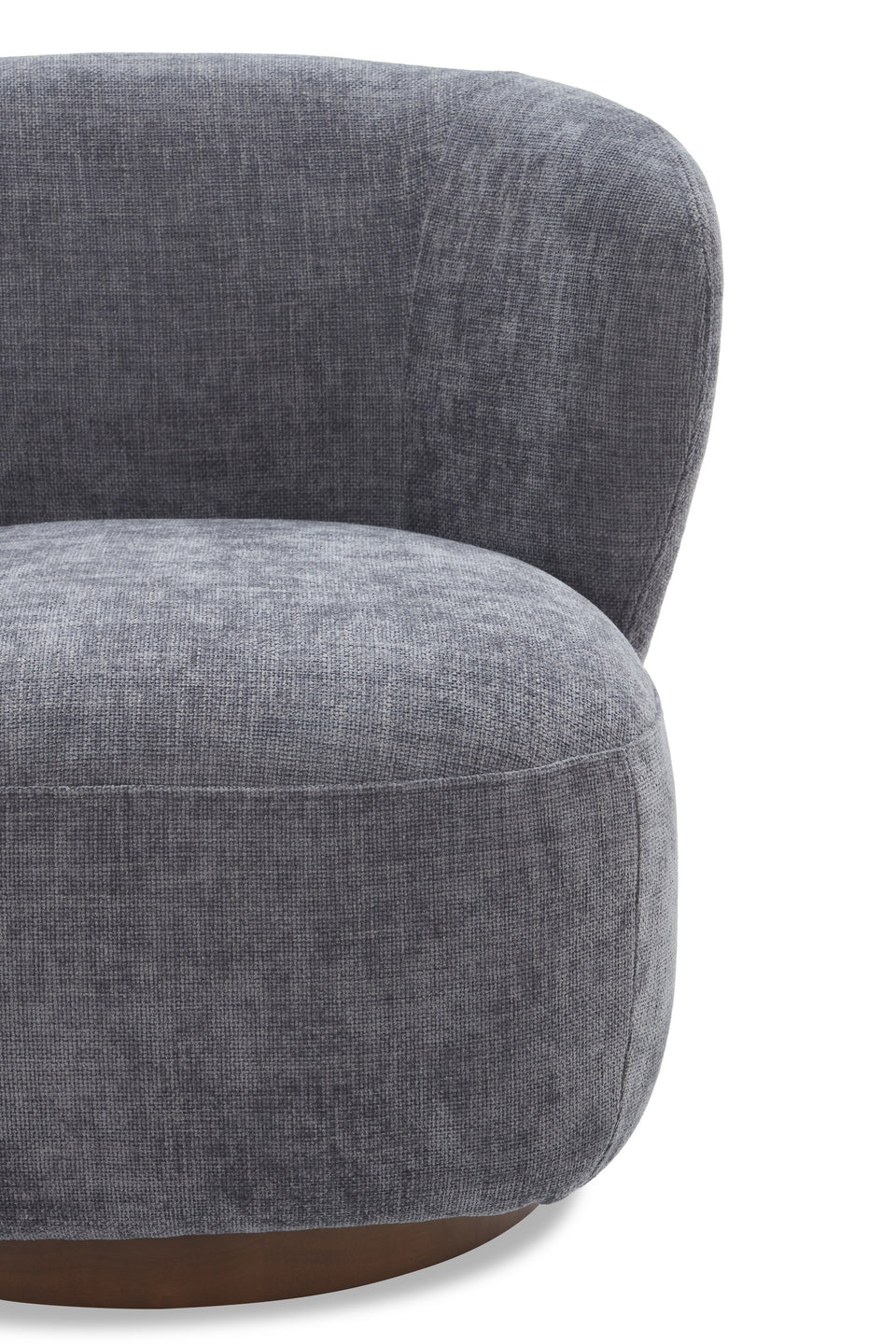 Zola Swivel Chair in Charcoal