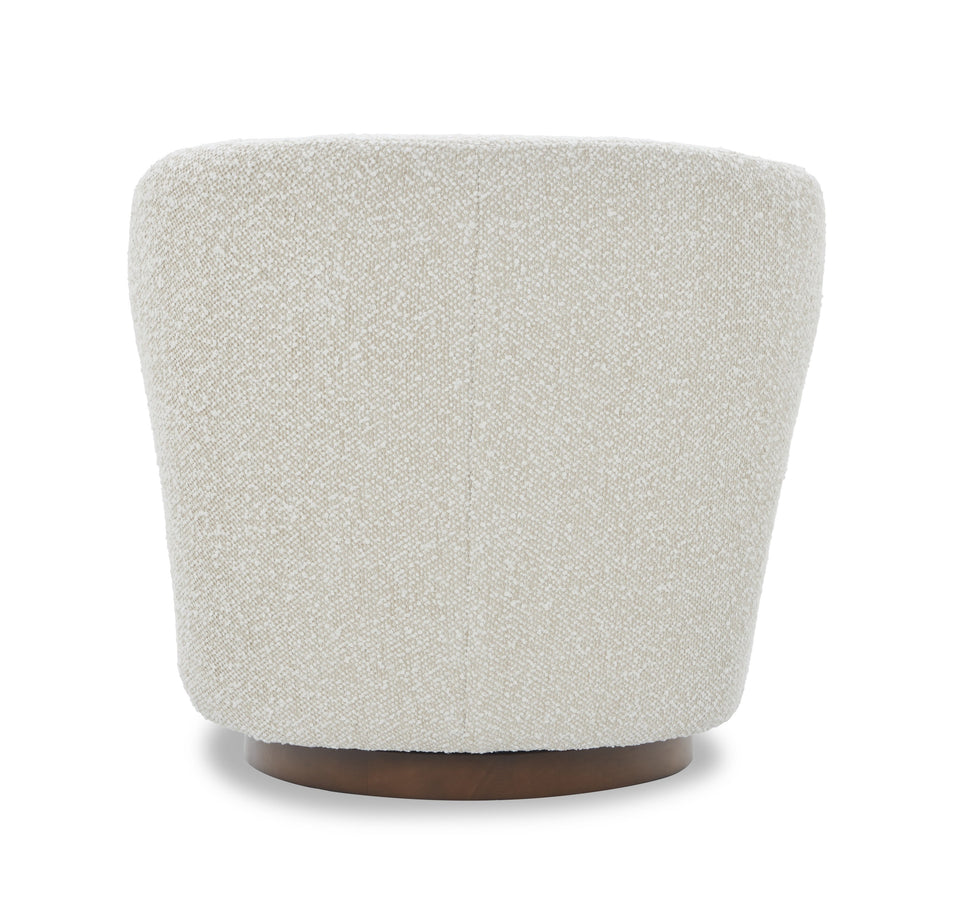 Zola Swivel Chair in Pearl