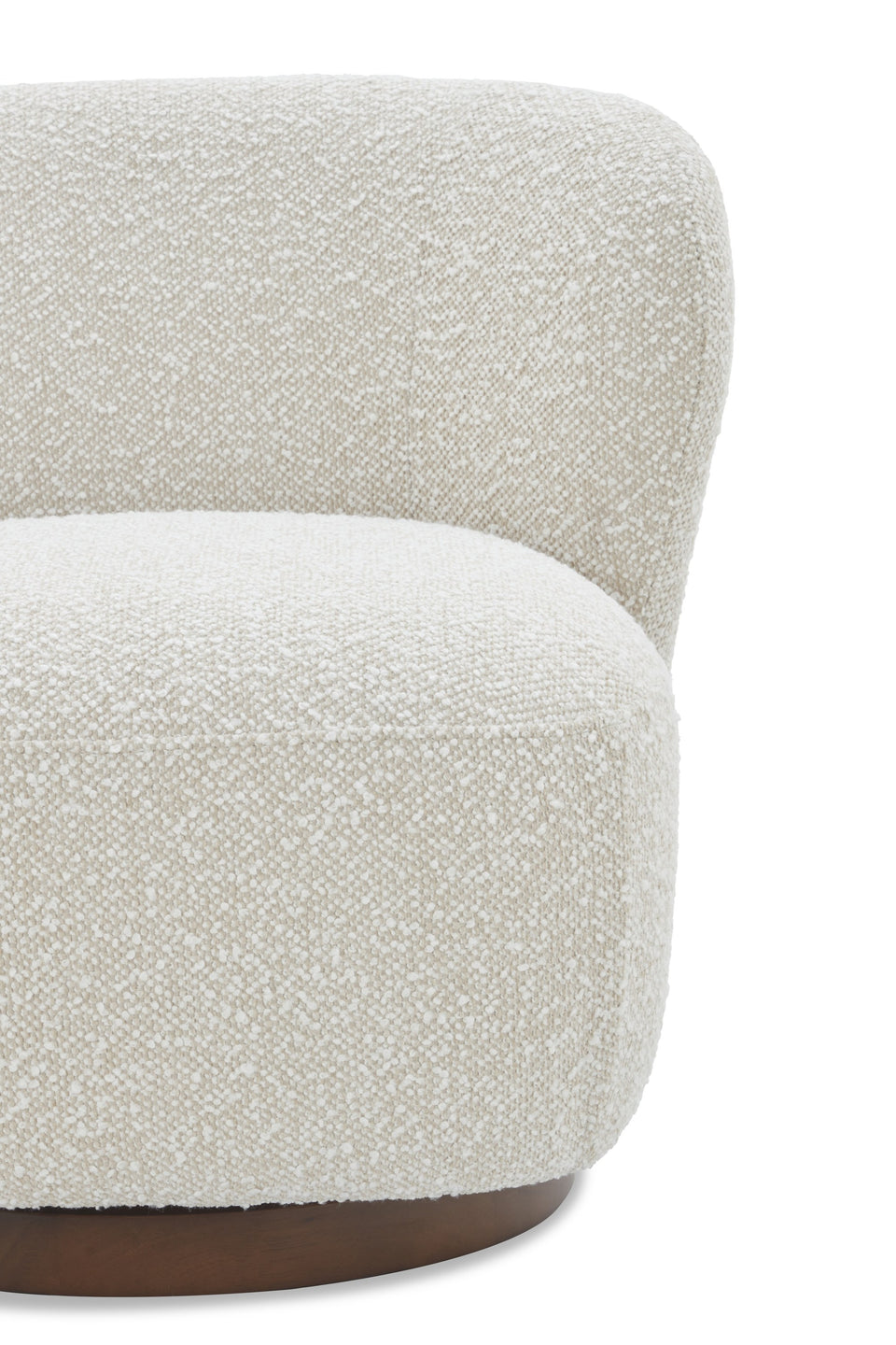 Zola Swivel Chair in Pearl